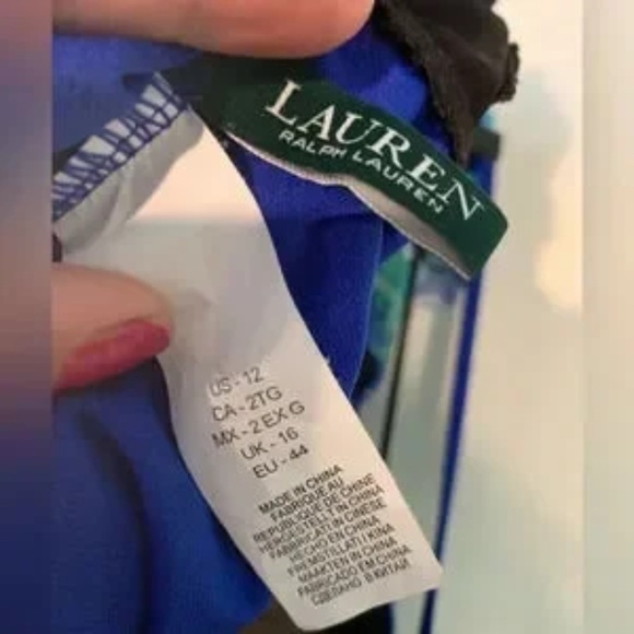 Lauren Ralph Lauren Exotic Flyaway One Piece Swimsuit size 12 - Picture 4 of 4